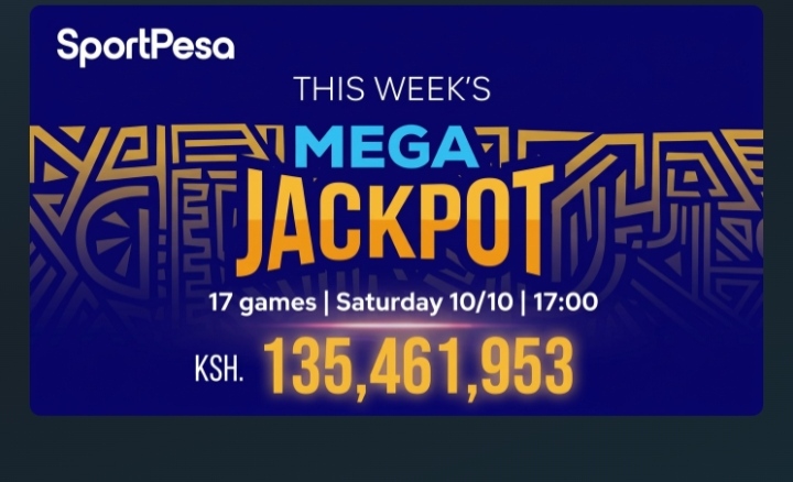 This week's Mega Jackpot: 17 games, Saturday 10/10, 17:00 — KSH 135,461,953